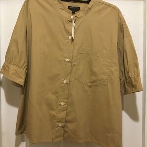 Banana Republic Brown Button-Up Shirt